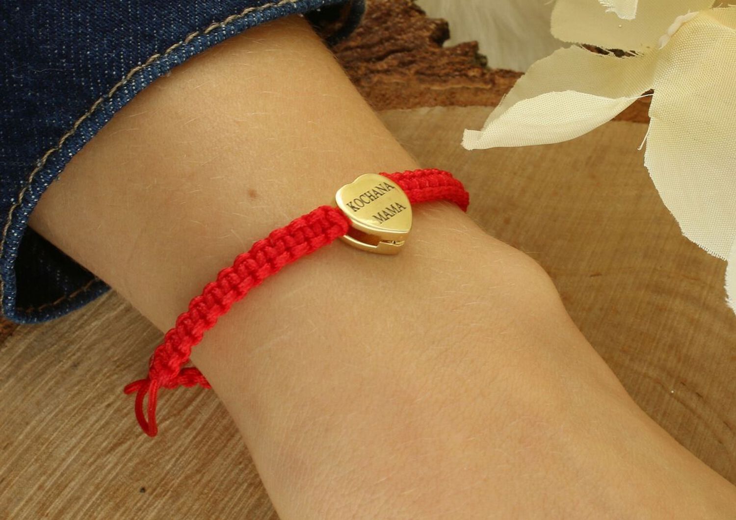 Bransoletka Srebrna Pozłacana z Czerwonym Sznureczkiem – KOCHANA MAMA, DIA-BRA-KOCHAM-CIĘ-925.jpg