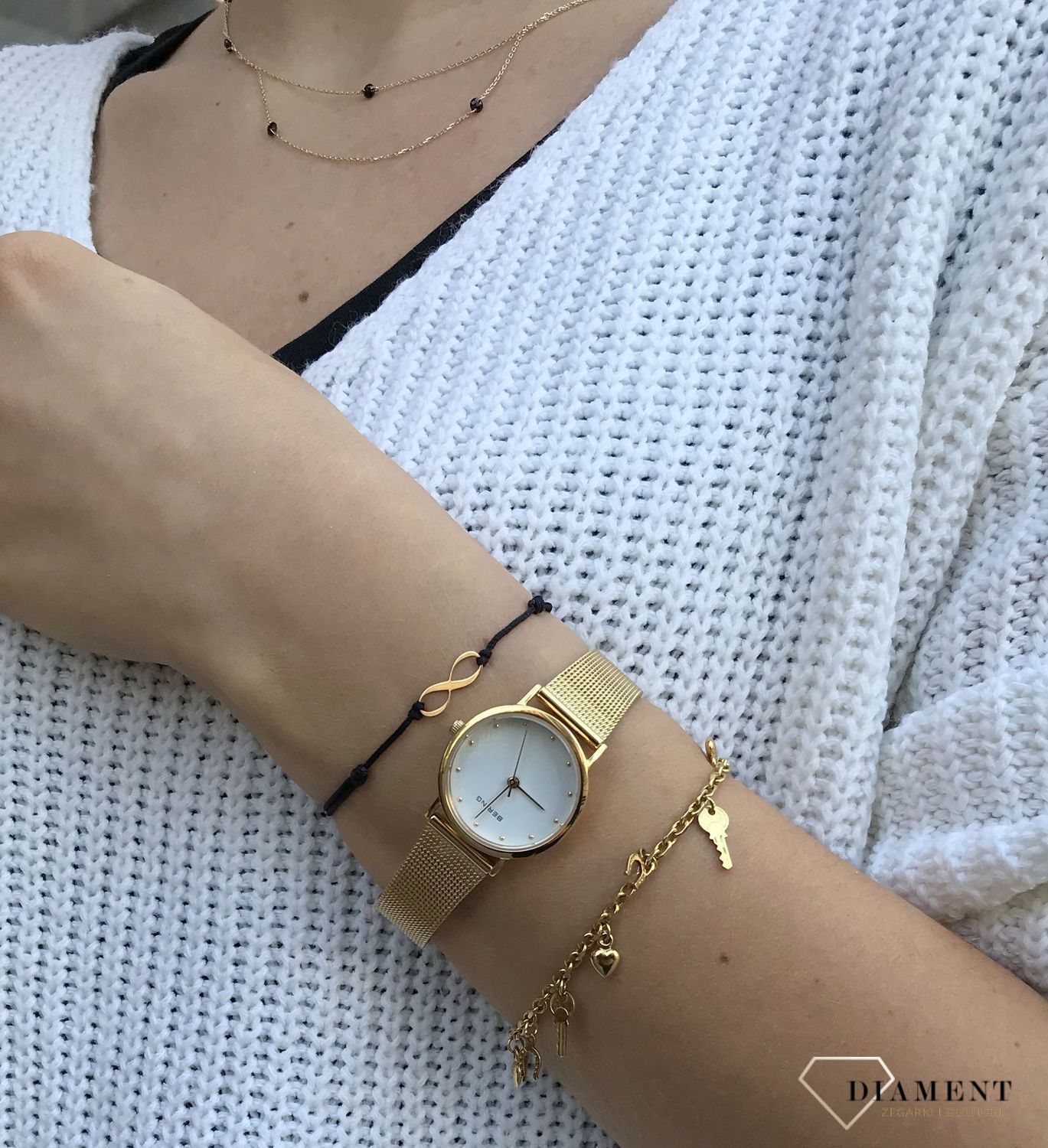 Bransoletka na sznureczku złota znak nieskończoności DIA-BRA-LU059G8K+1BLACK-333.jpg