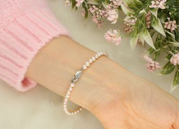 Bransoletka z łososiowych pereł 4 mm – srebro 925  Delikatna i elegancka  DIA-BRA-PEREŁY-NATURALNE-2-925 (3).jpg
