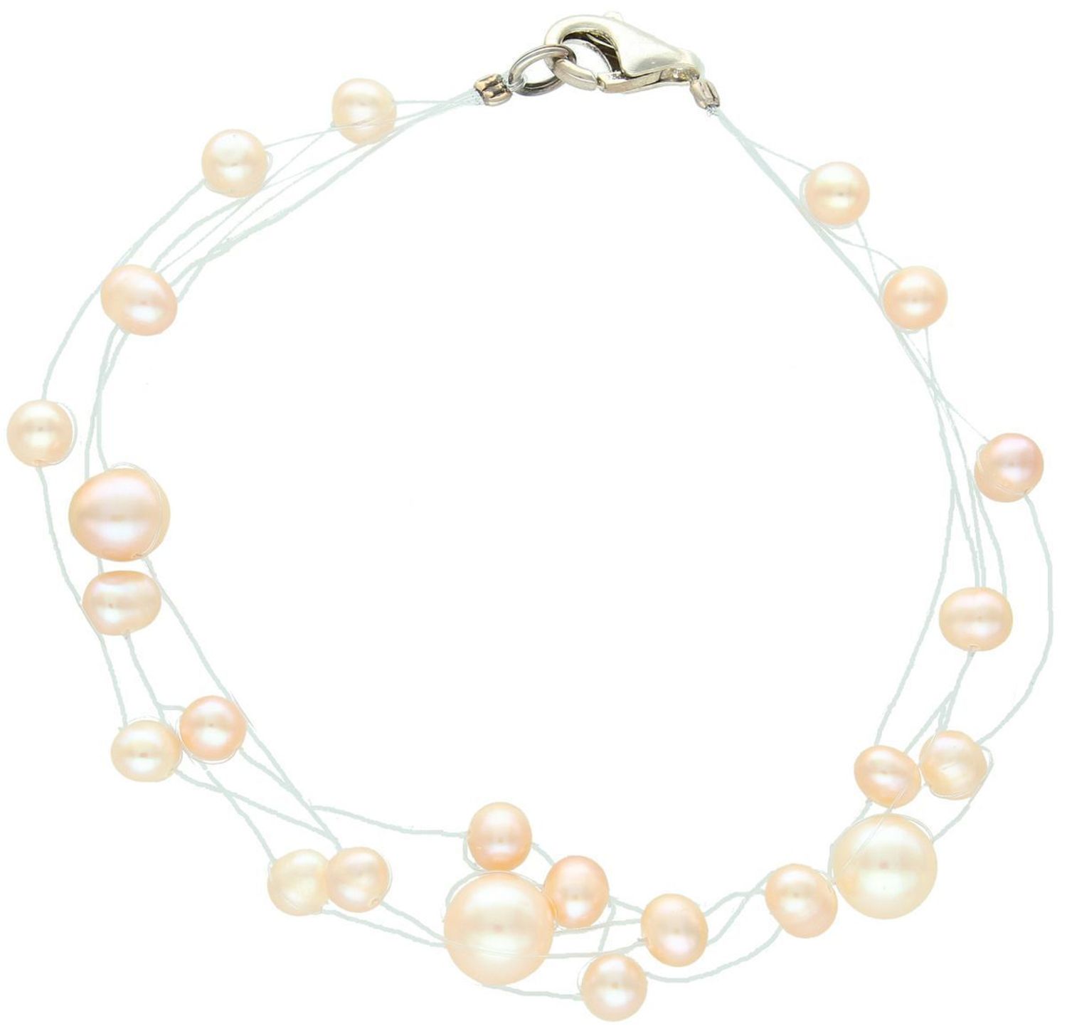 Bransoletka z łososiowych pereł 4–7 mm na 5 żyłkach – srebro 925  Elegancja i styl (2).jpg