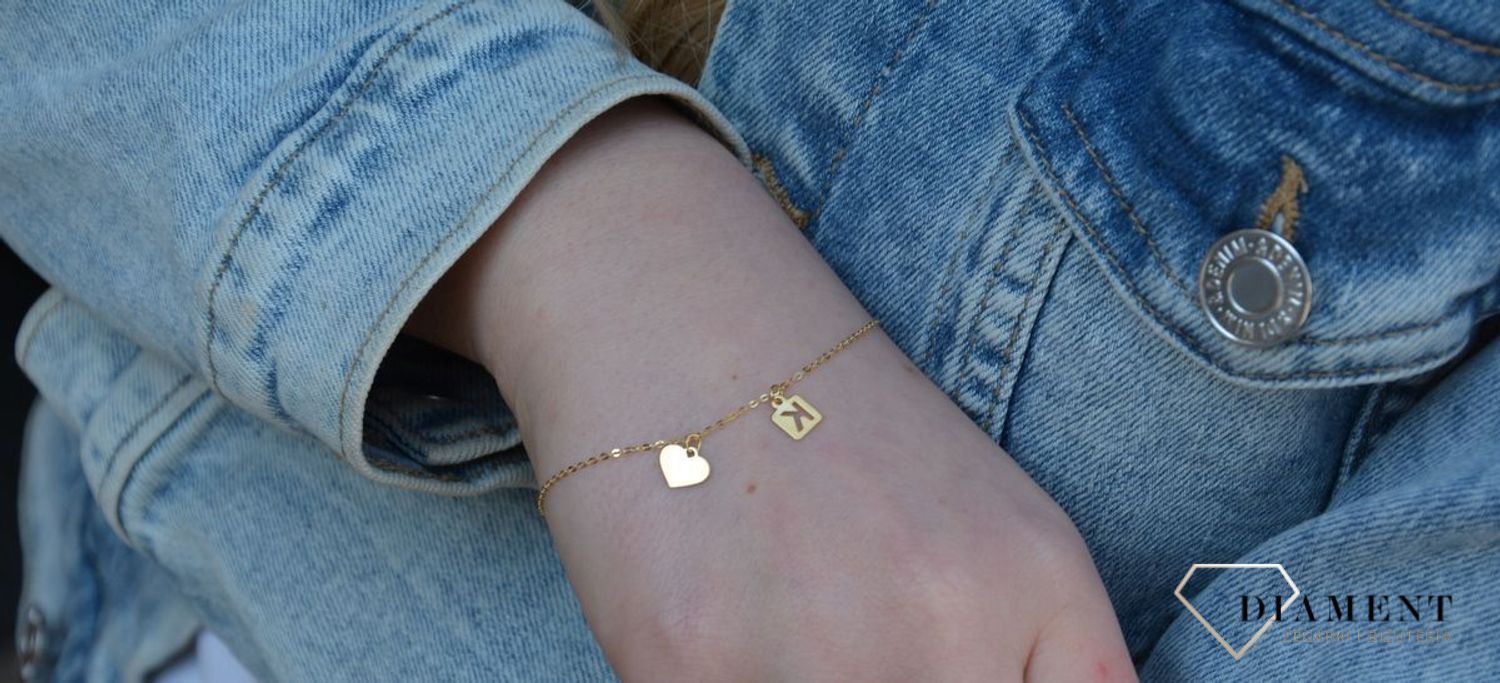 Subtelna, złota bransoletka celebrytka wykonana z ażurowego łańcuszka v.jpg