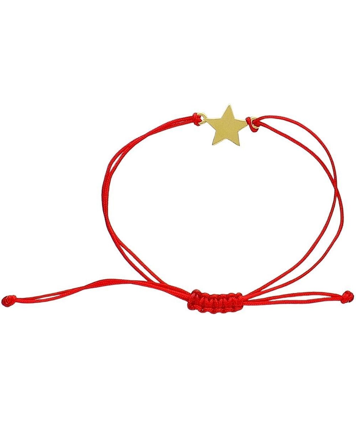 Bransoletka sznurkowa czerwona z pozłacaną gwiazdką.jpg