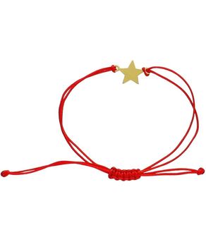 Bransoletka sznurkowa czerwona z pozłacaną gwiazdką.jpg
