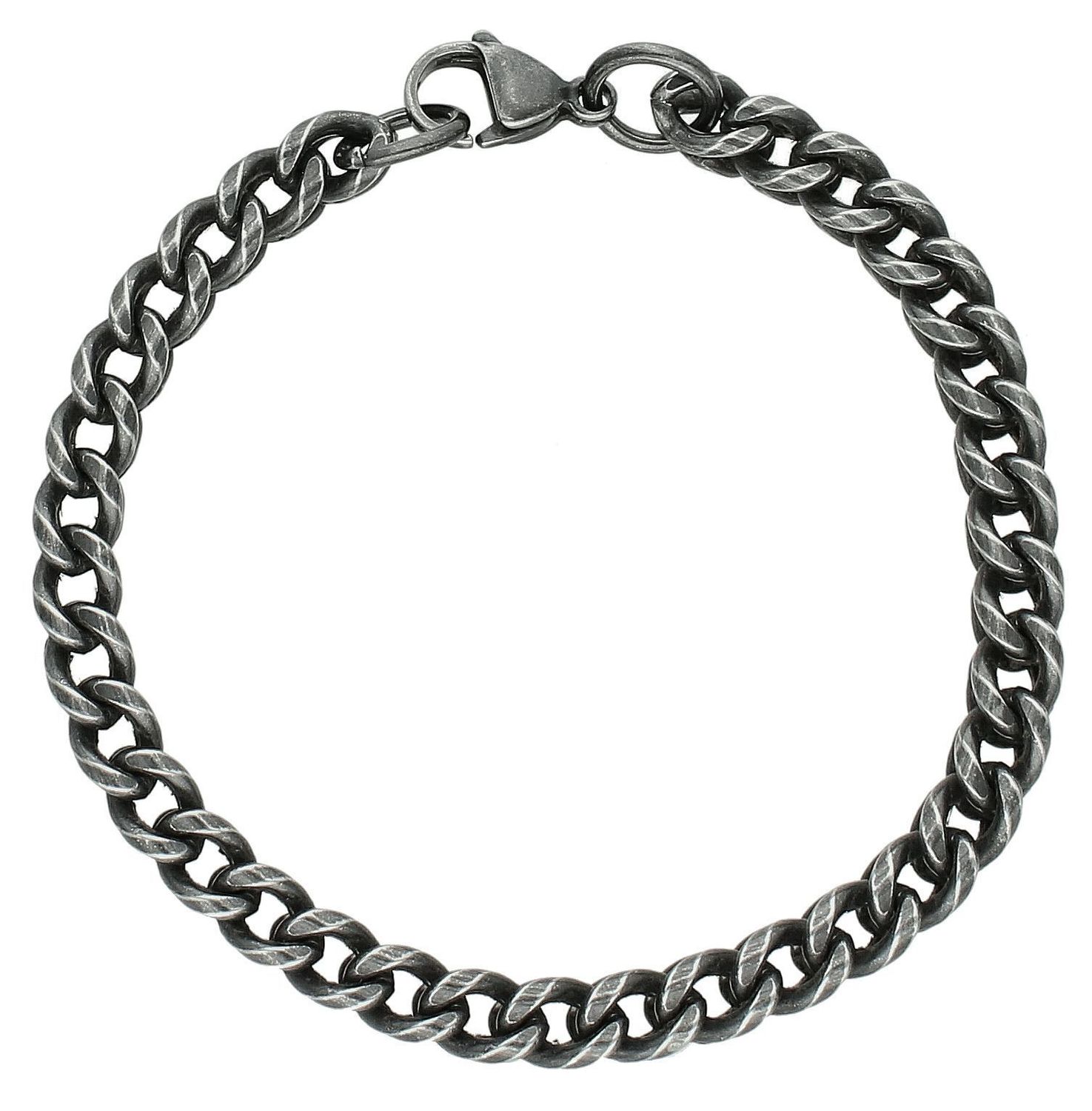 Bransoletka męska stalowa w czarnym kolorze DIA-BRA-S1372234-STAL (2).jpg