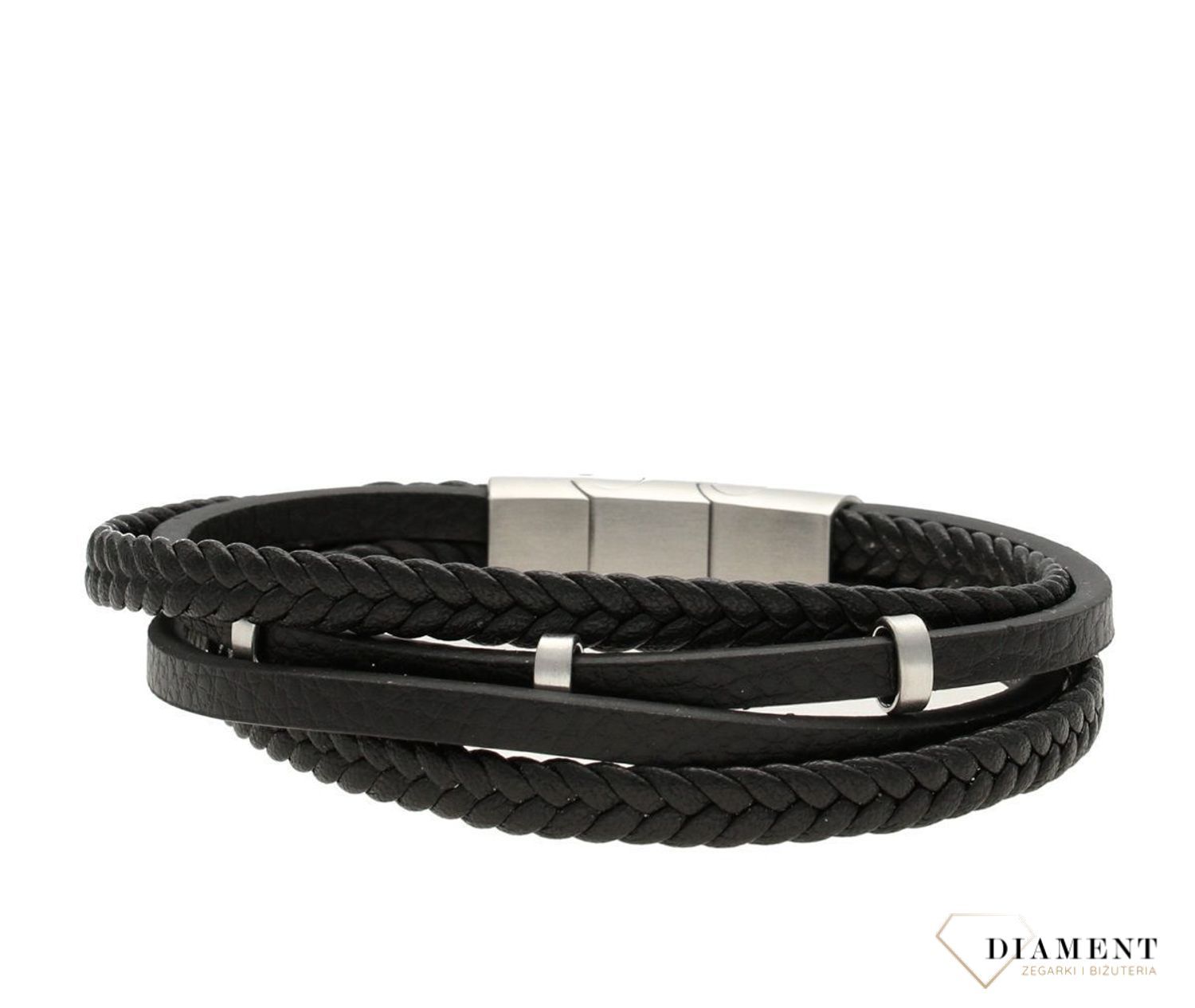 Bransoletka męska skórzana DIA-BRA-S1423952-STAL.jpg
