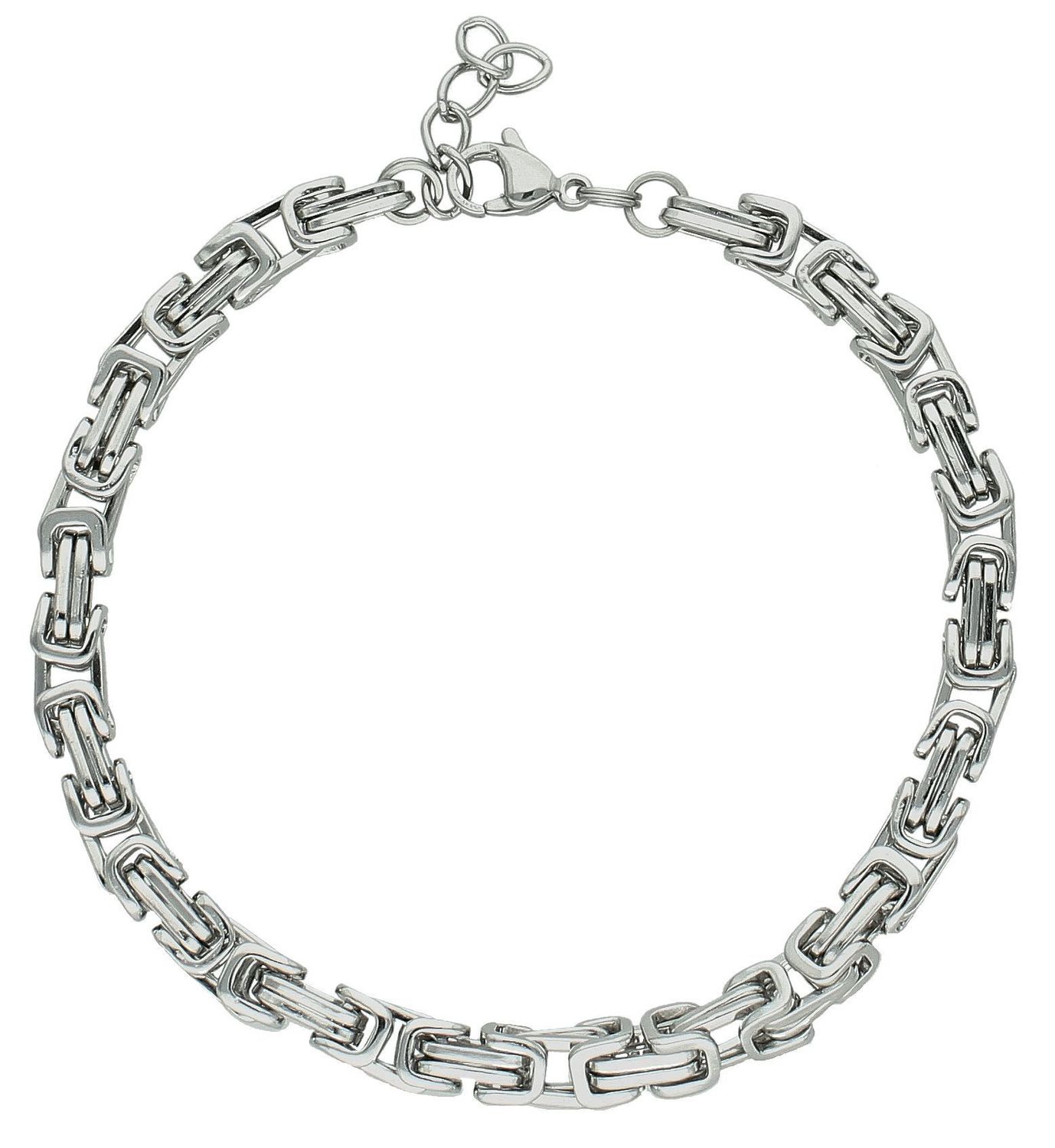 Bransoletka męska stalowa w srebrnym kolorze królewski splot DIA-BRA-S6313446-STAL. Stalowa bransoletka męska. Stalowa bransoletka męska. Męska bransoletka królewski splot. Bransoletka królewski splot męska na prezent (2).jpg