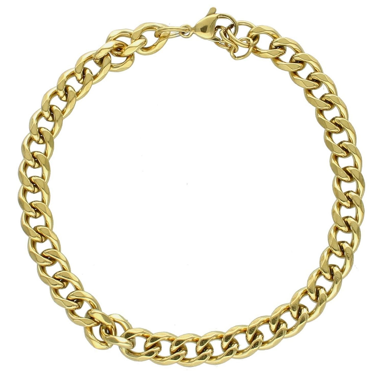 Bransoletka męska stalowa pancerka w złotym kolorze DIA-BRA-S6402436-STAL. Stalowa bransoletka męska. Stalowa bransoletka pancerka. Męska bransoletka stalowa w złotym kolorze. Bransoletka klasyczna pancerka męska na prezent (2).jpg