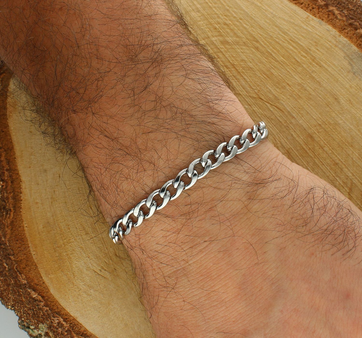 Bransoletka męska stalowa pancerka w srebrnym kolorze DIA-BRA-S6491426-STAL (2).jpg