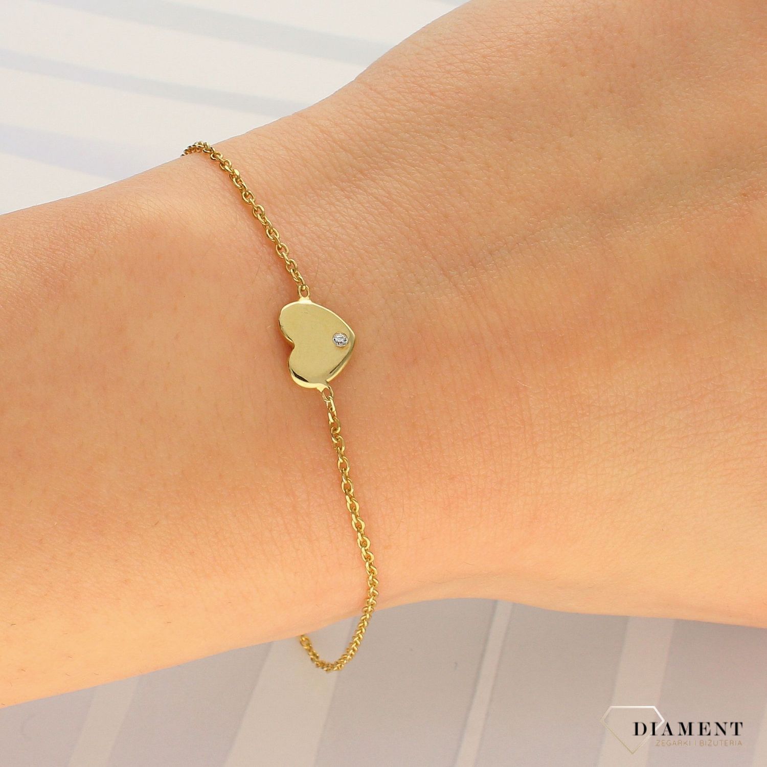 Srebrna bransoletka pozłacana serduszko z cyrkonią DIA-BRA-SERCE2-925 (1).jpg