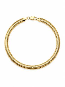 Złota Bransoletka 585 Damska Taśma 5 mm – 19 cm, 6,24 g.jpg