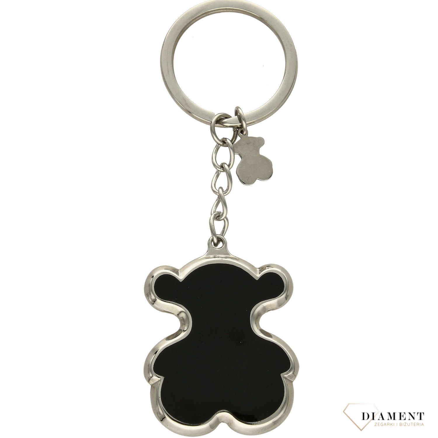 Brelok do kluczy TOUS czarna emalia DIA-BRE-3301C-STAL.jpg