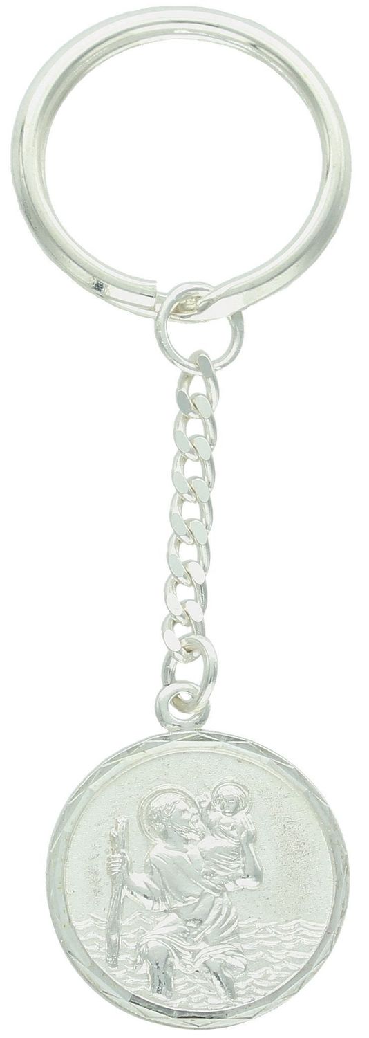 Srebrny brelok Święty Krzysztof – Patron Kierowców  Srebro 925  Grawer (2).jpg