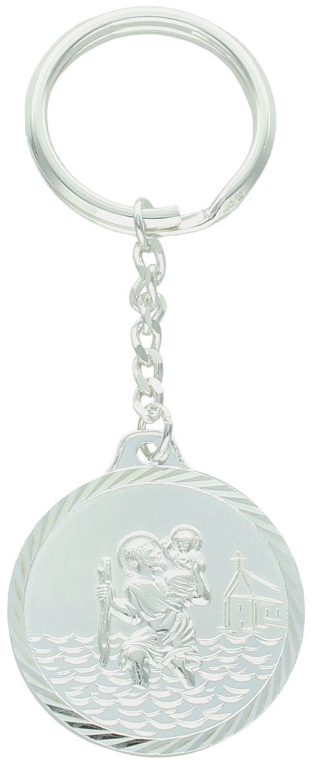 Srebrny brelok Święty Krzysztof – Patron Kierowców  Srebro 925  Grawer.jpg