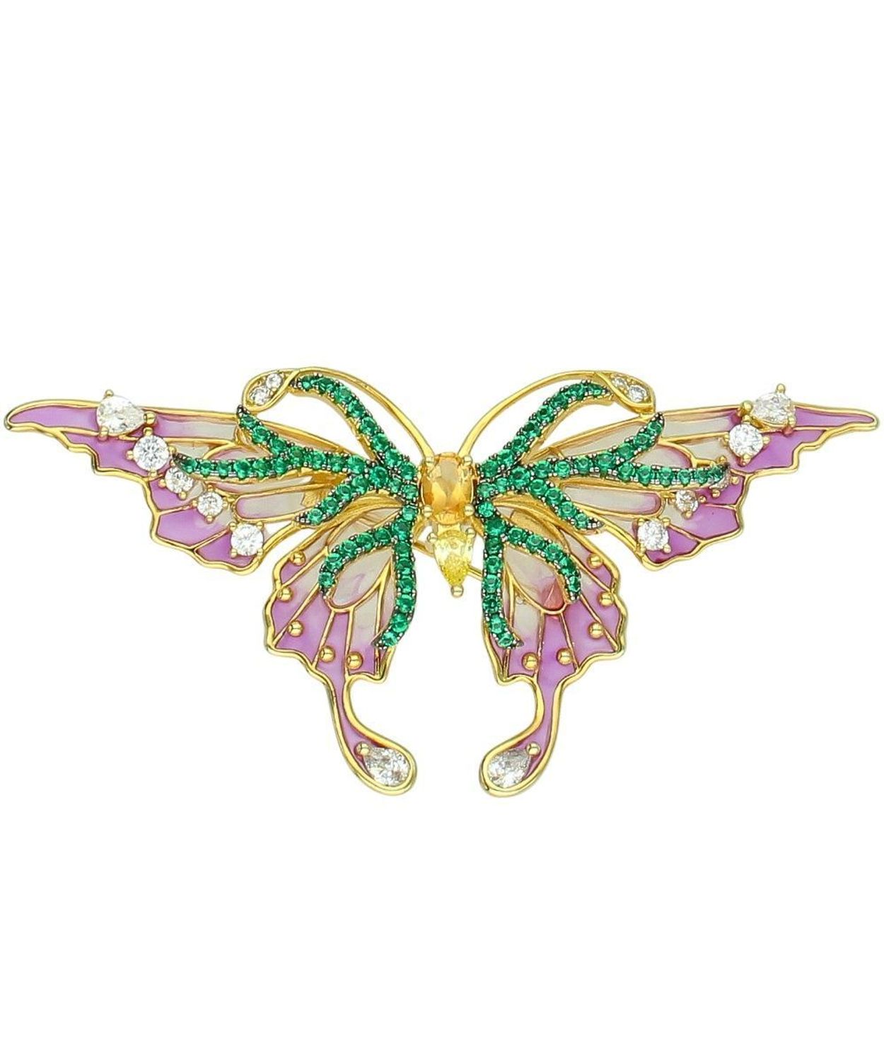 Srebrna broszka motyl z kolorowymi cyrkoniami 925 – elegancka broszka 7 cm (5).jpg