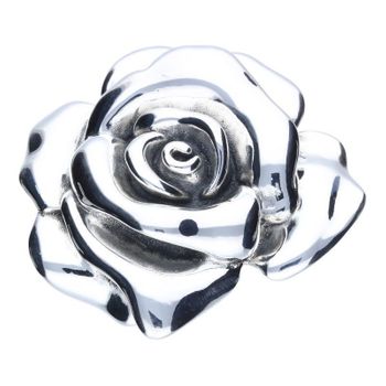 Srebrna broszka 'Kwitnąca róża' DIA-BRO-16123BH-925. Srebrna broszka w postaci róży to propozycja od Sklepu Jubilerskiego Diament. Biżuteria dla osoby, która lubi różnorodne i odważne dodatki w swoich stylizacjach. Broszka to.jpg