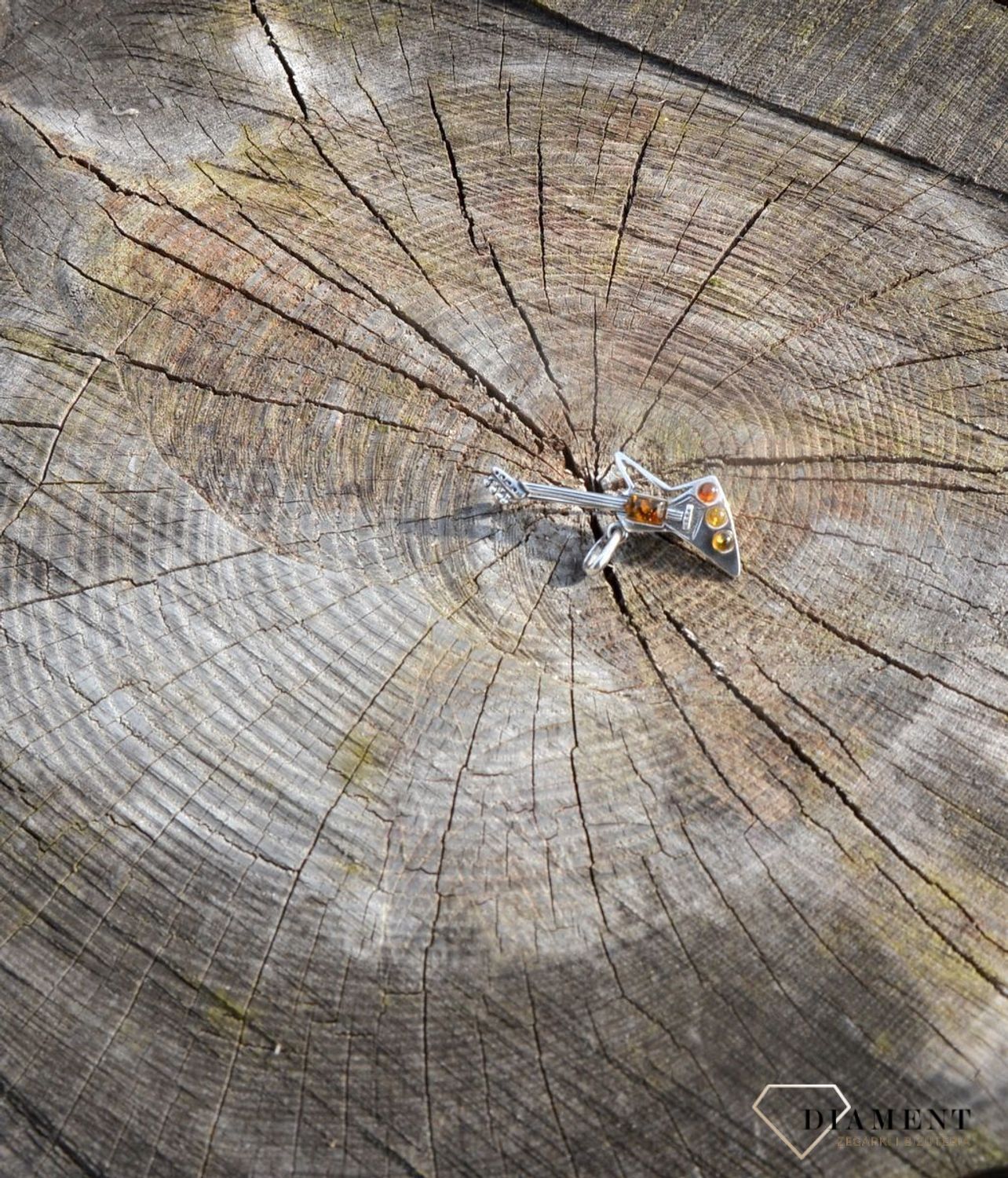 Srebrna broszka gitara z bursztynem DIA-BRO-2915-925.jpg