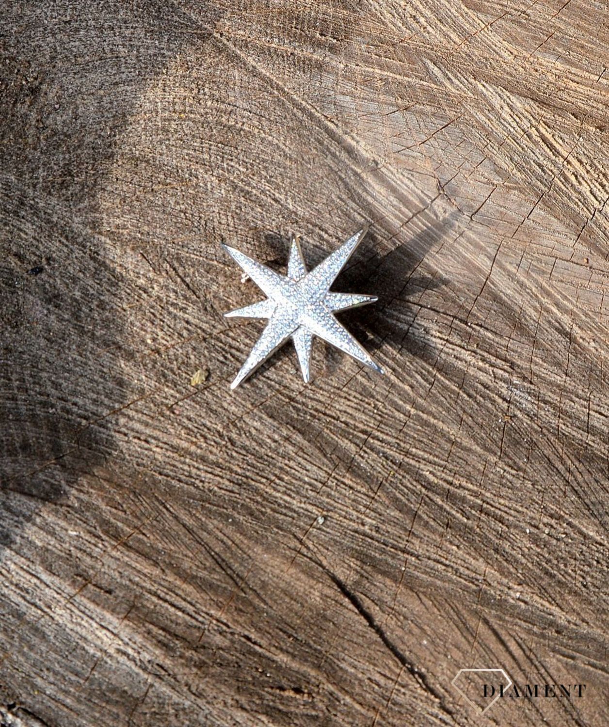 Srebrna broszka gwiazda z cyrkoniami DIA-BRO-2917-925.jpg