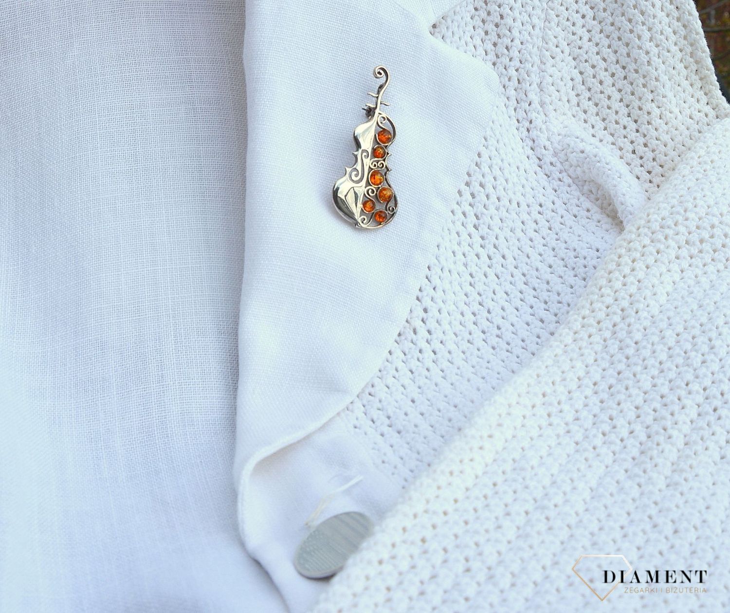 Srebrna zawieszka kontrabas z bursztynem DIA-BRO-2944-925.jpg