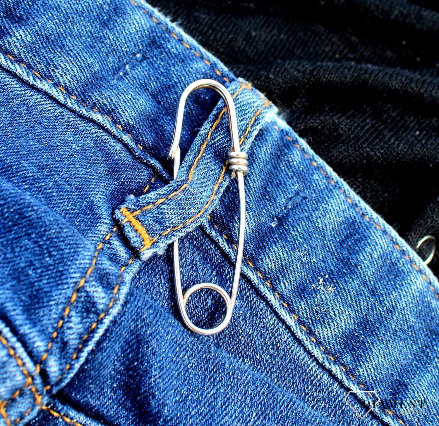 Srebrna broszka gładka agrafka DIA-BRO-3363-925.jpg