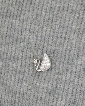 Srebrna broszka w kształcie łabędzie z białymi kamieniami DIA-BRO-5752-925. Broszka łabędź. Prezent dla babci. Prezent dla ukochanej mamy. Wyjątkowa srebrna broszka (2).JPG