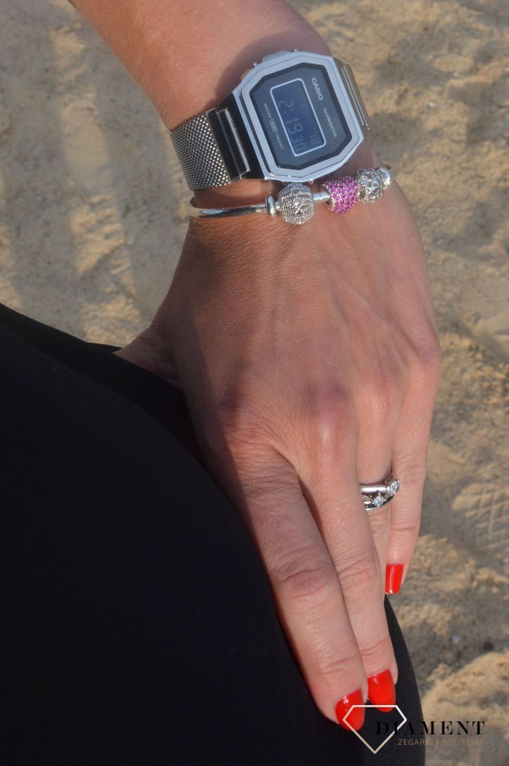 Charms do bransoletki różowe serce. ✓ Bransoletki typu Pandora. ✓.jpg