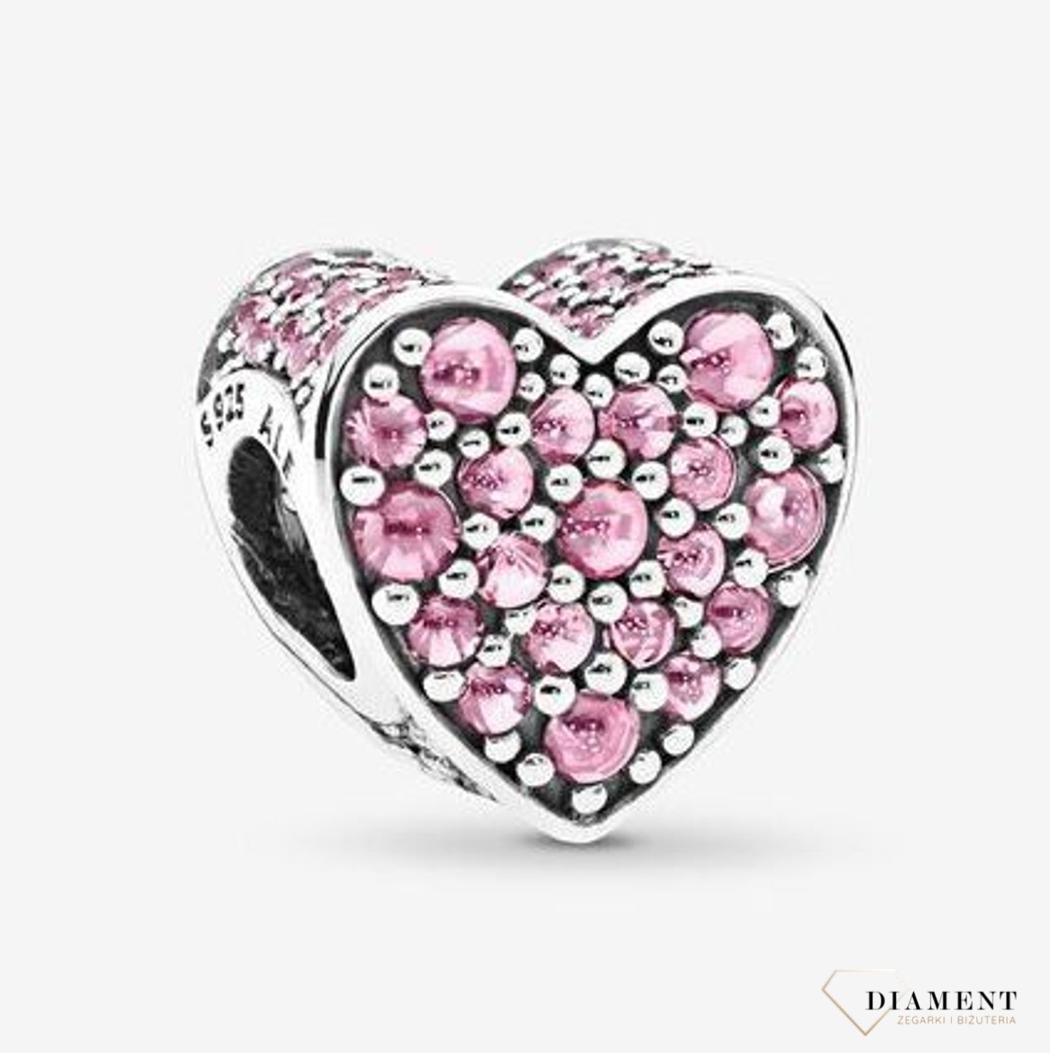 Charms Moments Różowe Bijące Serce.jpg