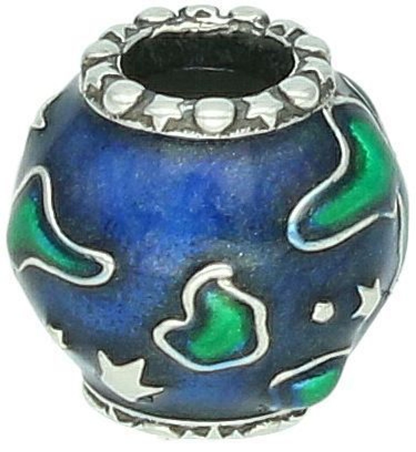 Charms srebrny próba 925, Planeta Ziemia typu Pandorka DIA-CHA-10629-925 Okaż miłość do naszej planety dzięki temu wyjątkowemu charmsowi wykonanemu ze srebra próby 9251.jpg