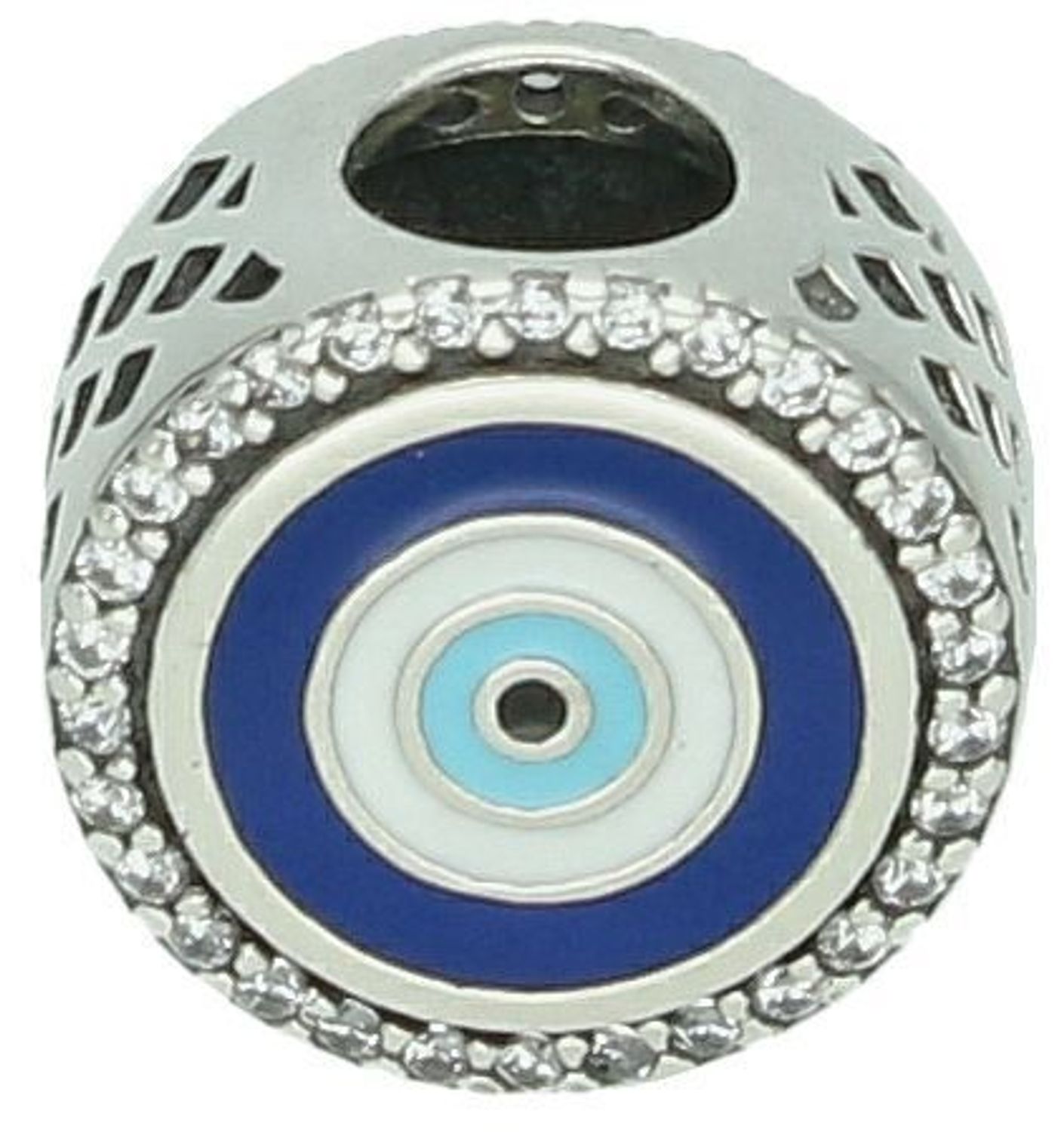 Charms srebrny próba 925, typu pandorka oko proroka DIA-CHA-10631-925 Ten niezwykły charms to połączenie stylu i symboliki – wykonany ze srebra próby 925, przedstawia Oko Proroka1.jpg