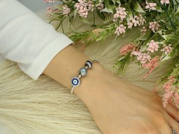 Charms srebrny próba 925, typu pandorka oko proroka DIA-CHA-10631-925 Ten niezwykły charms to połączenie stylu i symboliki – wykonany ze srebra próby 925, 2.jpg