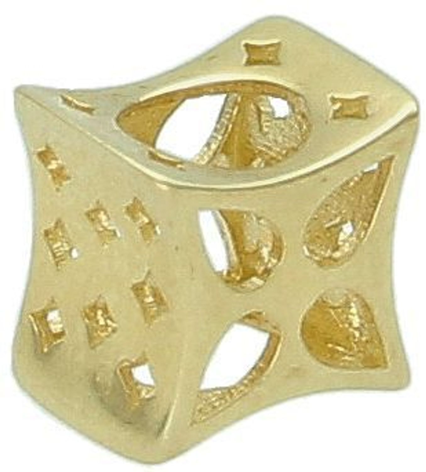 Złoty charms do bransoletki typu Pandora ażurowy pr 585, DIA-CHA-11028-585 Złoty charms do bransoletki typu Pandora ażurowy. Ponadczasowa biżuteria w formie charmsów do bransoletki, pozwalająca1.jpg