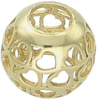 Delikatny charms do bransoletki wykonany ze złota próby 585. Subtelne ażurowe serduszka, waga 0,42 g, wielkość 7 mm. Idealna ozdoba i pomysł na prezent.1.jpg