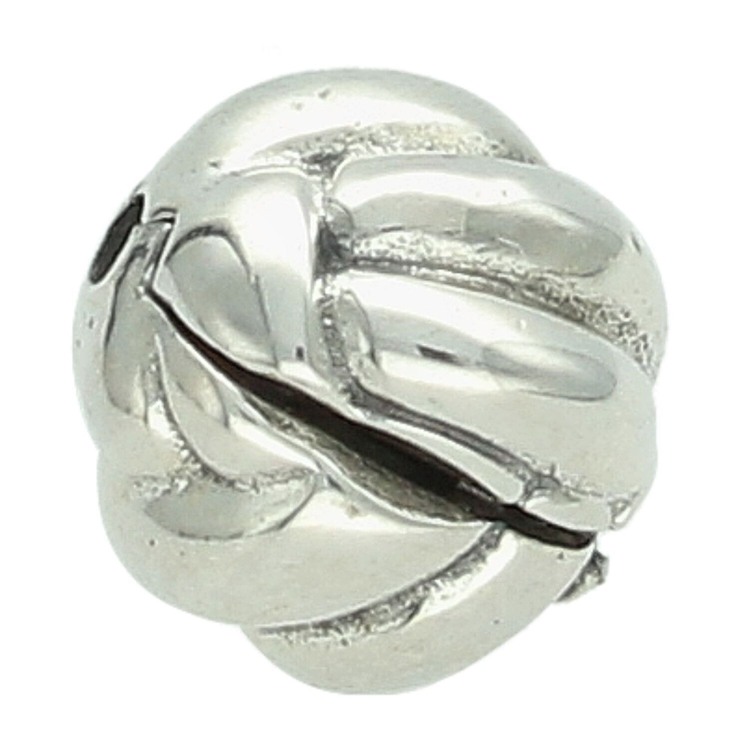 Elegancki charms srebrny DIA-CHA-13840-925 wykonany ze srebra próby 925. Okrągły kształt, dekoracyjny wzór, średnica 1,0 cm i waga 2,56 g. Idealny do bransoletek modułowych i na prezent.1.jpg