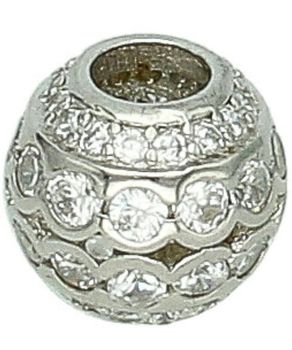Srebrny Charms Kulka z Cyrkoniami – Elegancka Zawieszka do Bransoletki kamienie ozdobne.jpg