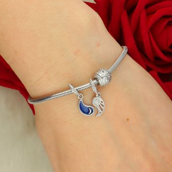 Srebrny Charms Kulka z Cyrkoniami – Elegancka Zawieszka do Bransoletki..jpg