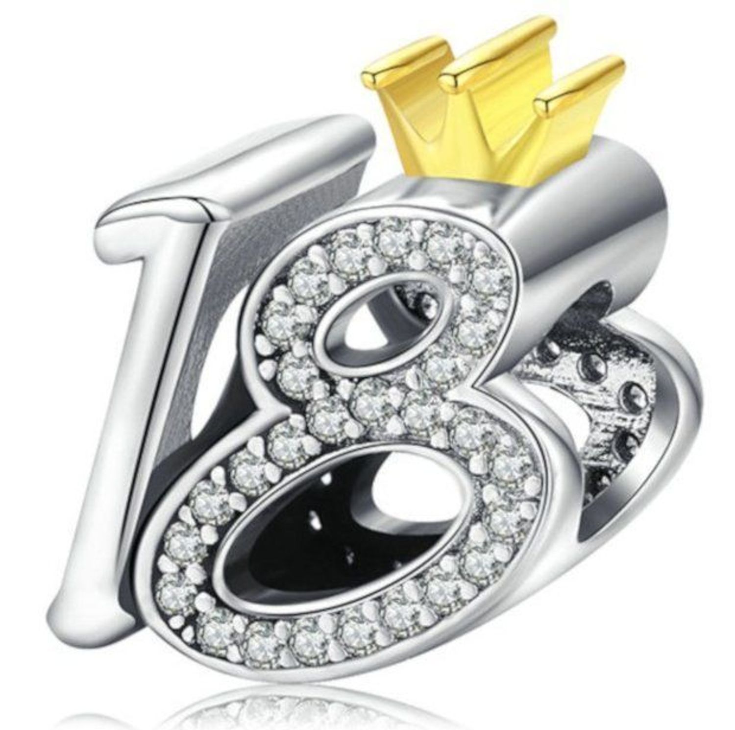 Charms do bransoletki Pandora 18ste urodziny, 18stka, charms pandora, zawieszki do bransoletek, zawieszki pandora.jpg