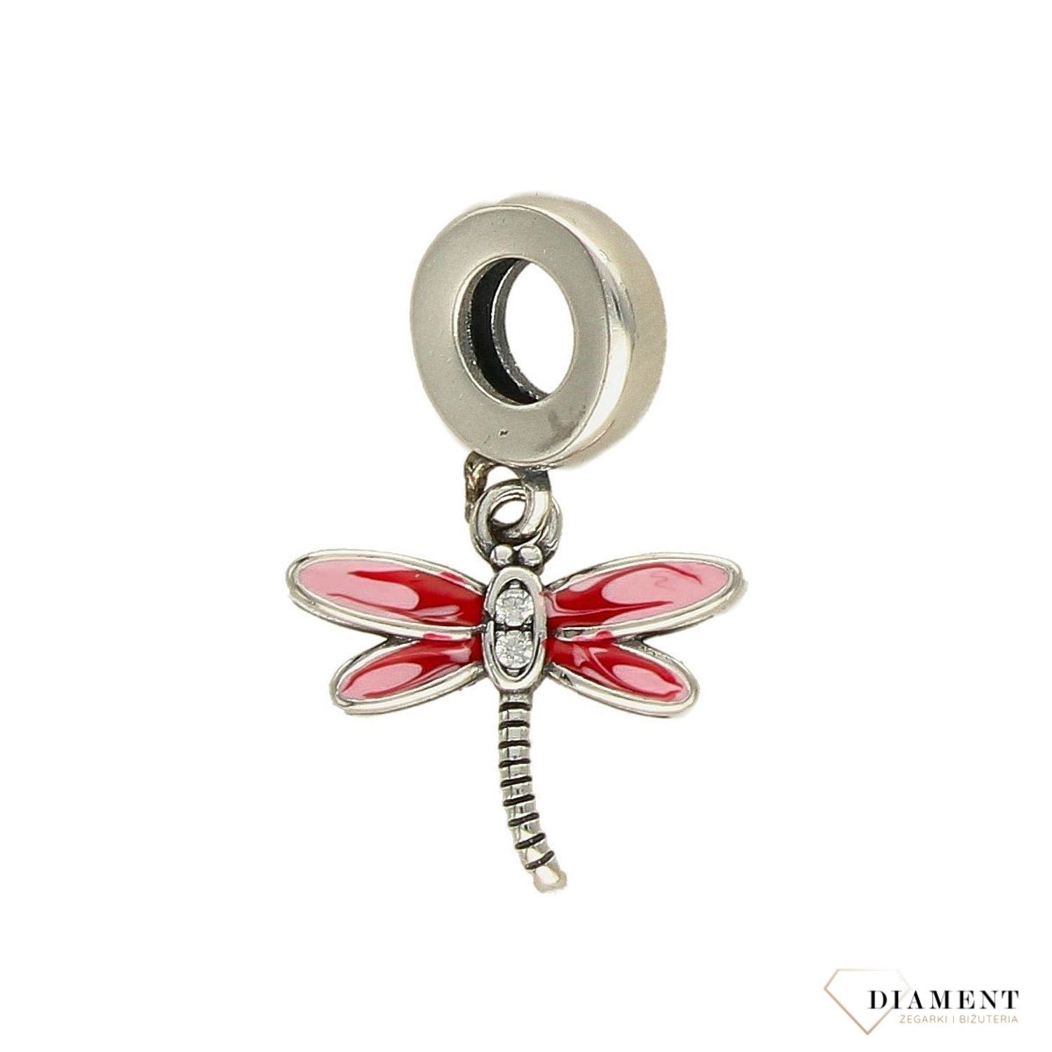 Charms Moments Różowa Ważka DIA-CHA-4116-925. Modny charms do bransoletki Różowa Ważka.jpg