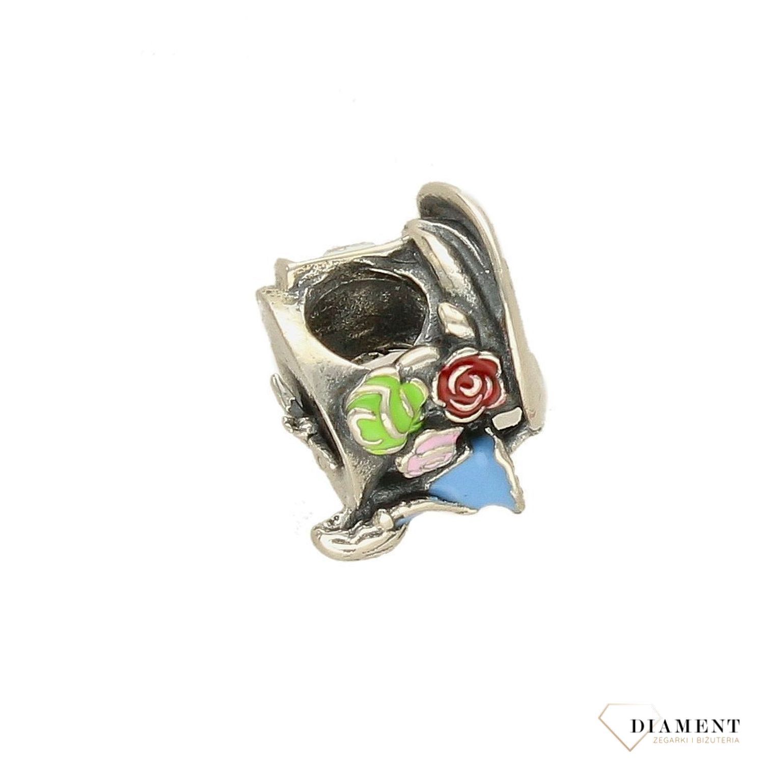 Charms Moments Kapelusz 'Alicja w Krainie Czarów' DIA-CHA-4140-925. Modny charms w kształcie kapelusza inspirowany światem bajki Alicji z Krainy Czarów.jpg