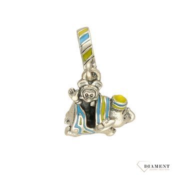 Charms Moments 'Kółko ze słoniem i Myszką Minnie' DIA-CHA-4144-925. Modny charms z kółkiem i zawieszką w kształcie słonia i Myszką Minnie.jpg