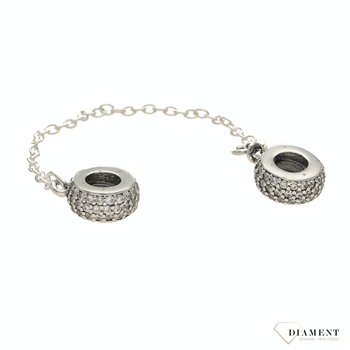 Łańcuszek zabezpieczający z charmsem DIA-CHA-5489-925. Łańcuszek zabezpieczający z charmsami ✓ Łańcuszki zabezpieczające typu Pandora. ✓ Charms do pandora ✓ Charmsy srebrne ✓ Charmsy do bransoletki ✓ Zapraszamy!.png