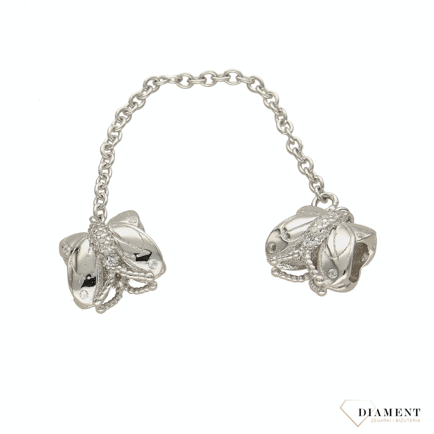 Łańcuszek zabezpieczający z charmsem DIA-CHA-5491-925. Łańcuszek zabezpieczający z charmsami ✓ Łańcuszki zabezpieczające typu Pandora. ✓ Charms do pandora ✓ Charmsy srebrne ✓ Charmsy do bransoletki ✓ Zapraszamy!.png