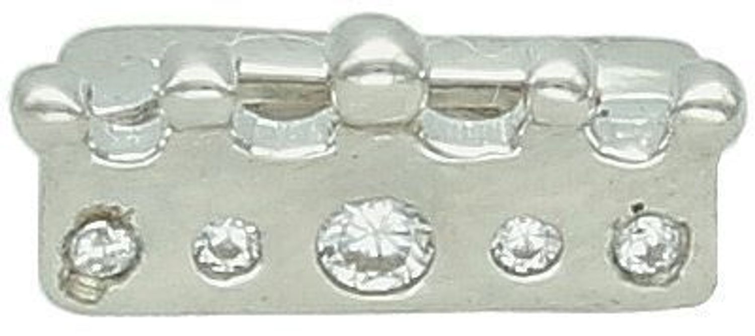 Srebrny Charms do bransoletki płaskiej Reflexions Korona Stoper Cyrkonie (2).jpg