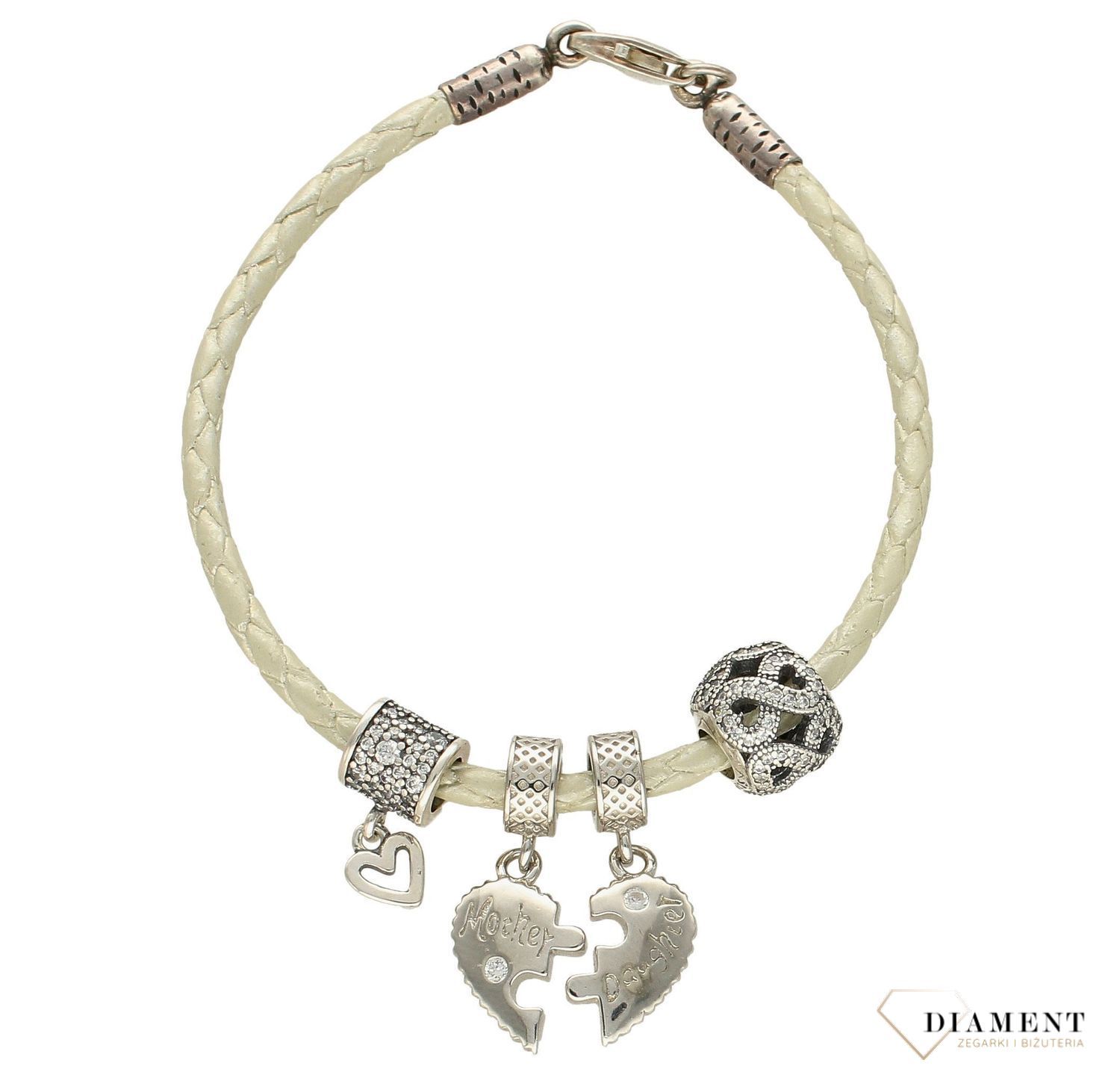 Modny charms do bransoletki okrągły znak nieskończoności w cyrkonie. Ponadczasowa biżuteria w formie charmsów do bransoletki, pozwalająca każdej kobiecie skomponować bransoletkę wedle własnych upodobań,.jpg