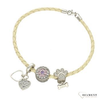 Modny charms do bransoletki Charms Moments 'Wiszące serduszko z cyrkonią'. Ponadczasowa biżuteria w formie charmsów do bransoletki, pozwalająca każdej kobiecie skomponować bransoletkę wedle własnych upodo (3).jpg