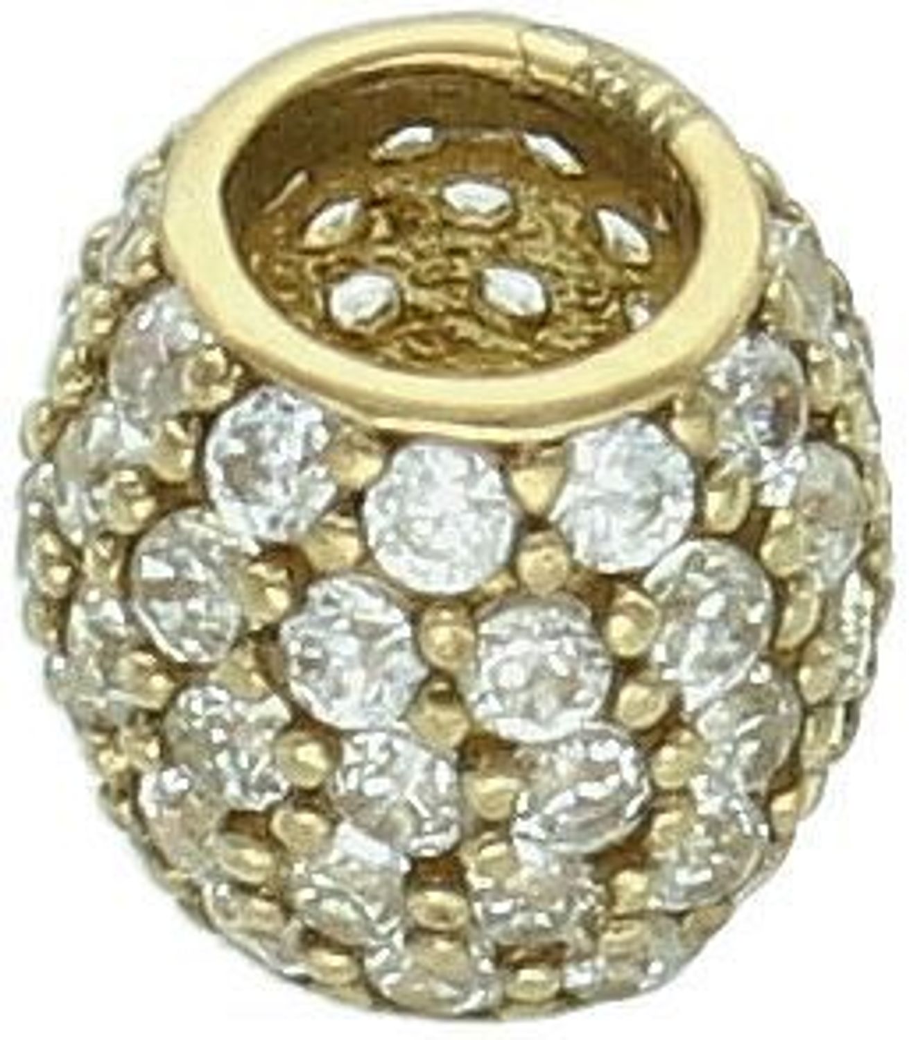 Złota zawieszka charms do bransoletki 333 małe cyrkonie DIA-CHA-9074-333 Ponadczasowa biżuteria w formie charmsów do bransoletki, pozwalająca każdej kobiecie 2.jpg