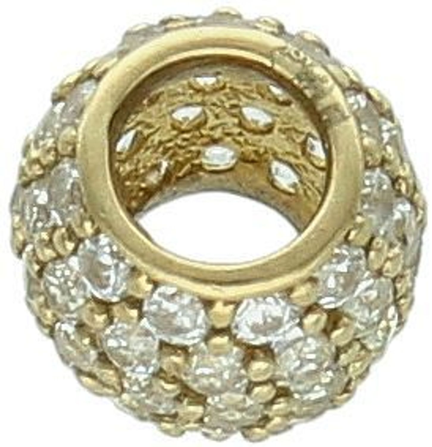 Złota zawieszka charms do bransoletki 333 małe cyrkonie DIA-CHA-9074-333 Ponadczasowa biżuteria w formie charmsów do bransoletki, pozwalająca każdej kobiecie 2.jpg