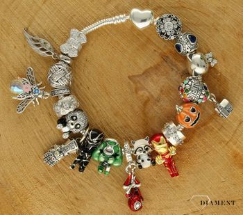 Charms Moments srebrny 925 ćma z kryształkiem DIA-CHA-9484-925. Charms idealny do bransoletki modułowej. Charms do bransoletki typu .jpg