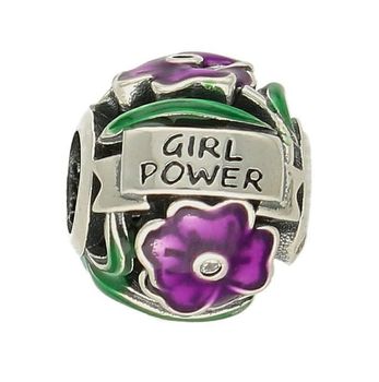 Charms Moments okrągły fioletowe kwiatki DIA-CHA-9488-925. Modny charms do bransoletki okrągły z fioletowymi kwiatki z emalii. Zawieszka wykonana została ze srebra próby 925. Charms do bransoletki typu Pandora. Idealny charms na pr (2).jpg