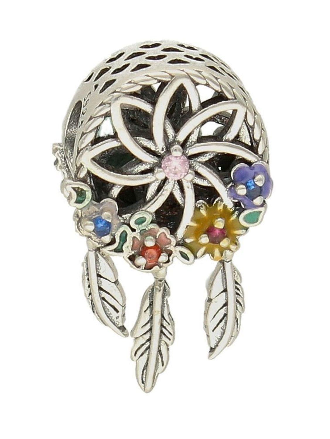 Charms Moments srebrny 925 okrągły 'Łapacz snów' DIA-CHA-9498-925. Charms do bransoletki typu Pandora. Charms okrągły łapacz snów. Srebrny charms do bransoletki modułowej. Charms idealny na prezent (1).jpg