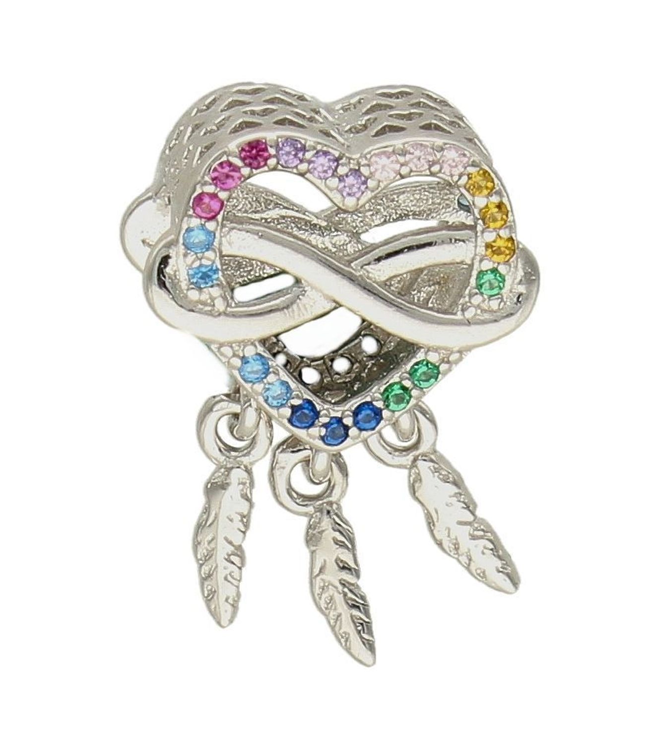 Charms Moments srebrny 925 'Serduszko nieskończoność' (1).jpg