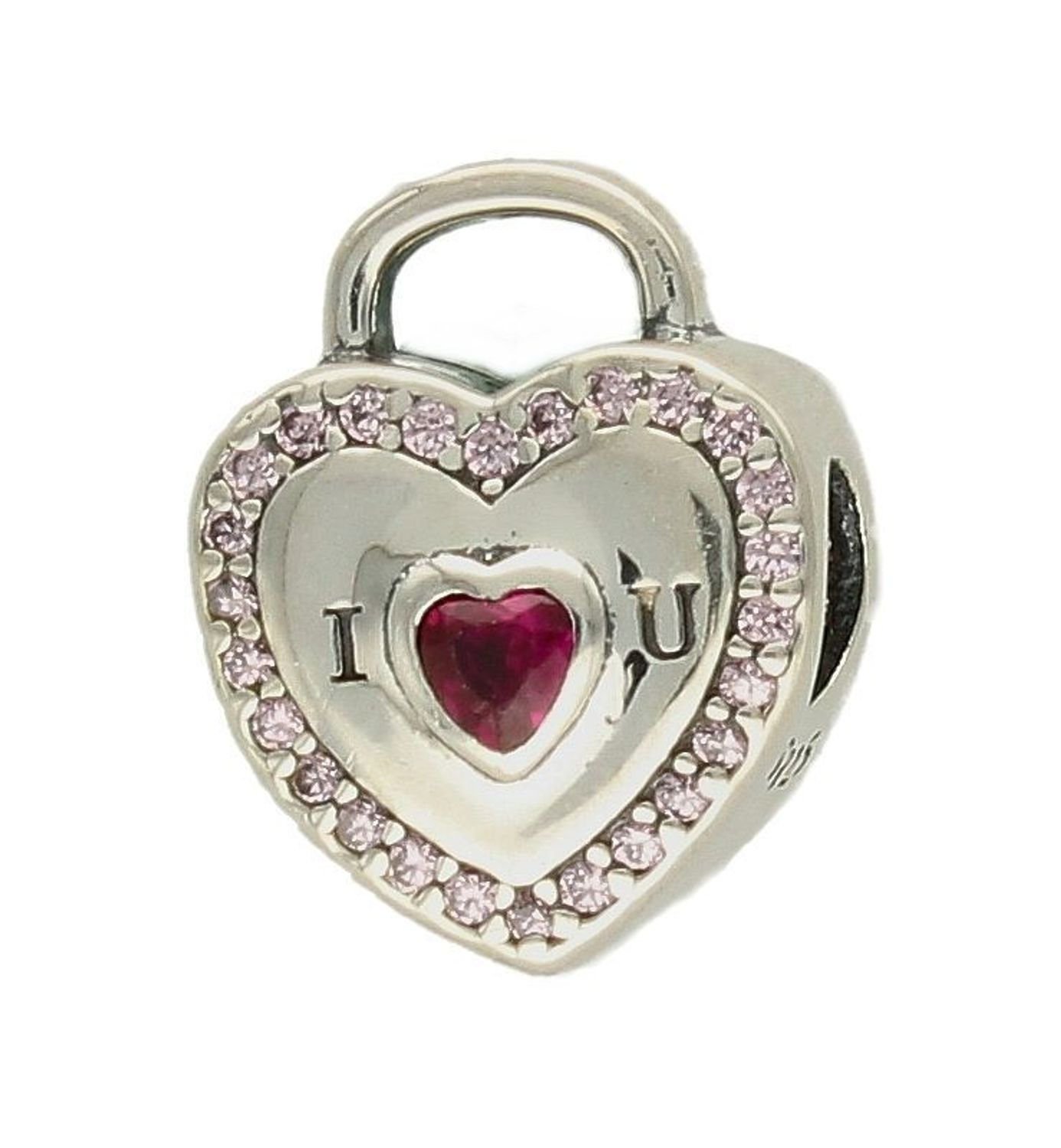 Charms Moments srebrny 925 'Serduszko kłódka z czerwoną cyrkonią' DIA-CHA-9505-925. Charms do bransoletki. Srebrny charms do bransoletki typu Pandora, Apart. Charms serduszko. Zawieszka do bransoletki. Idealny pomysł na prezent (1).jpg